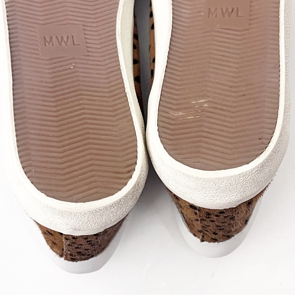 MADEWELL Spotted Calf Hair Lace Up Sidewalk High Top Sneakers Women’s Size 8 - Picture 10 of 15